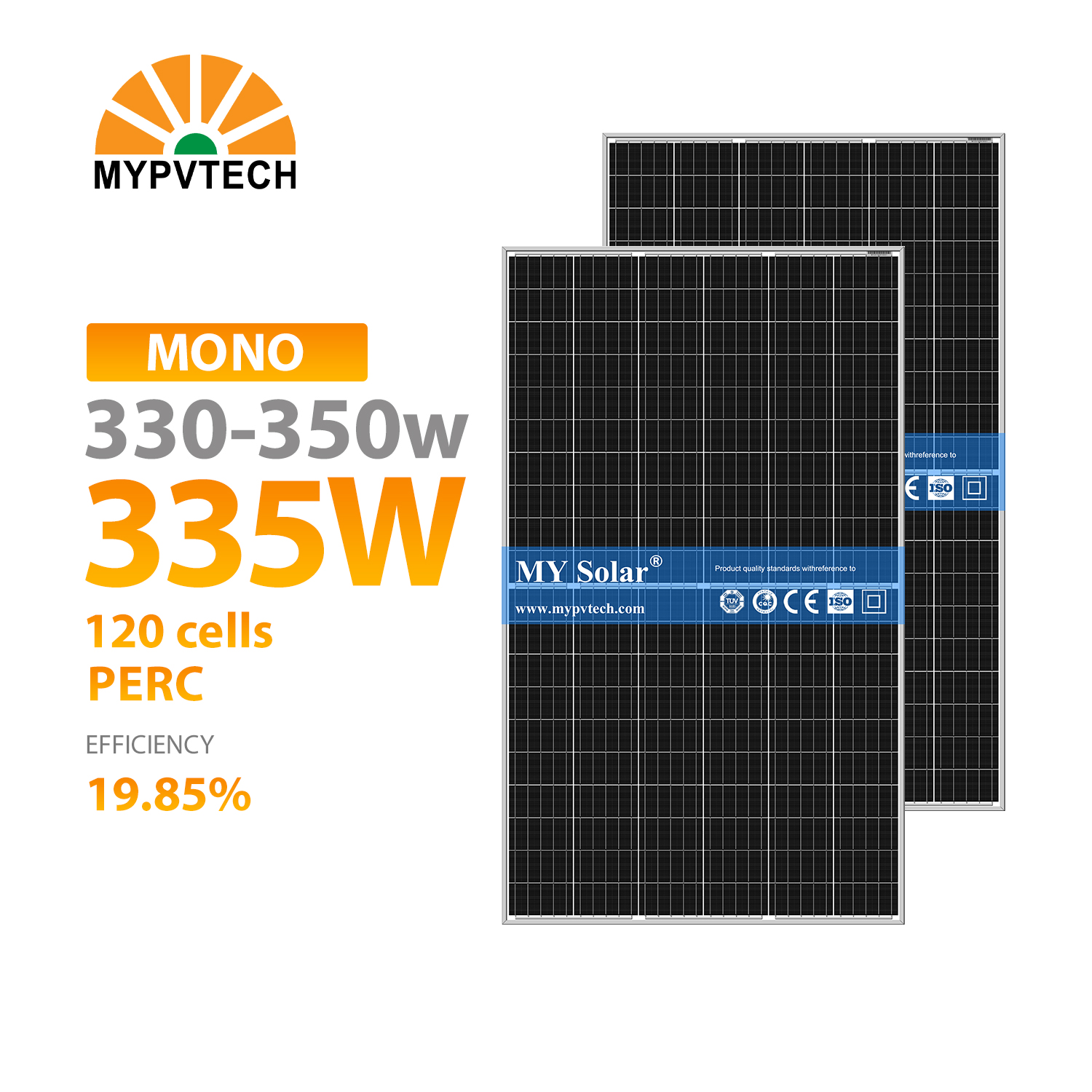 High Efficiency 335-355W PV Monocrystalline Polycrystalline Solar Panel and Home Solar Power System and Solar Module