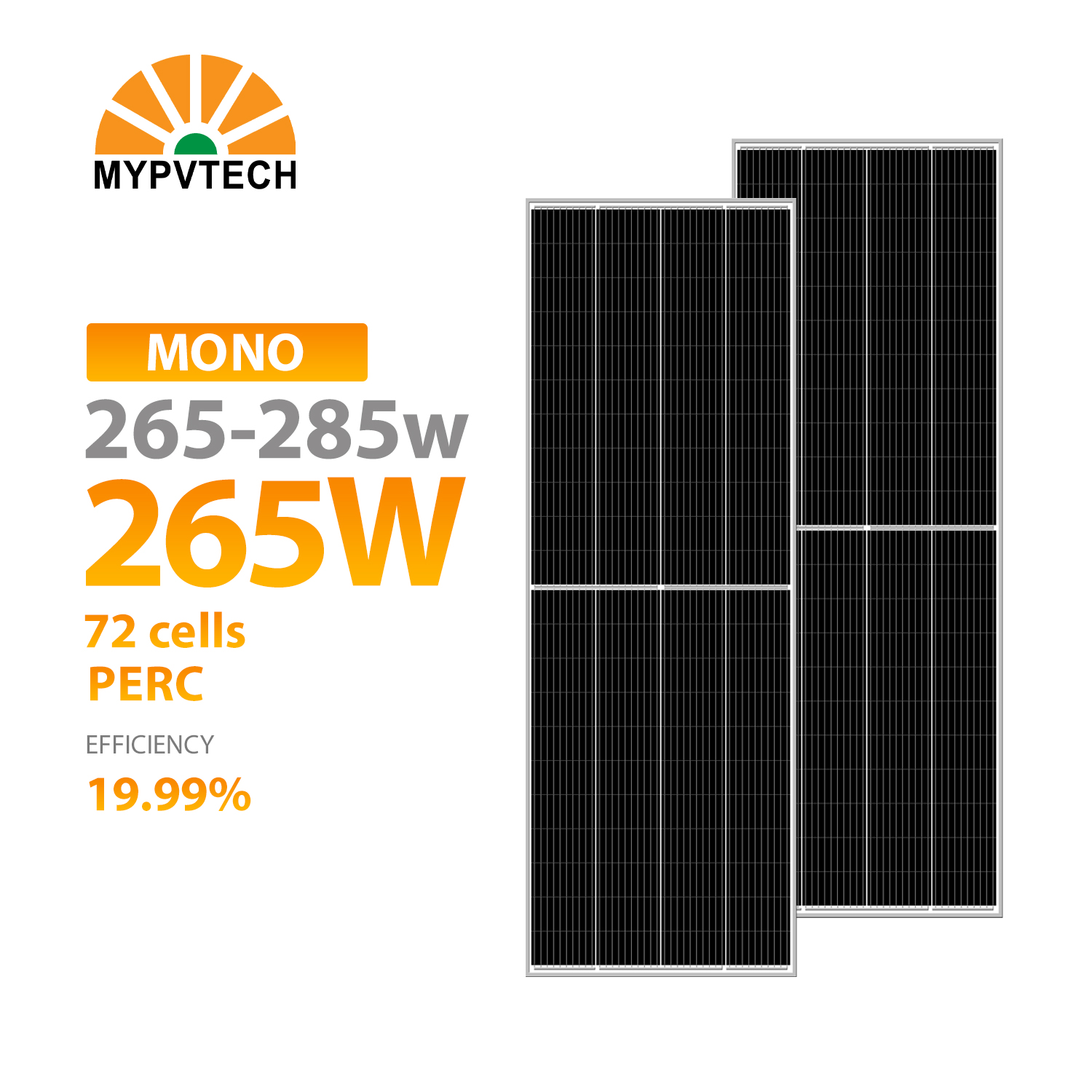 High Efficiency 250-270W PV Monocrystalline Solar Panel and Home Solar Power System and Solar Module