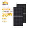550 Watt Solar Panel 2024 New Efficiency 9BB Monocrystalline for Camping Home Rooftop 
