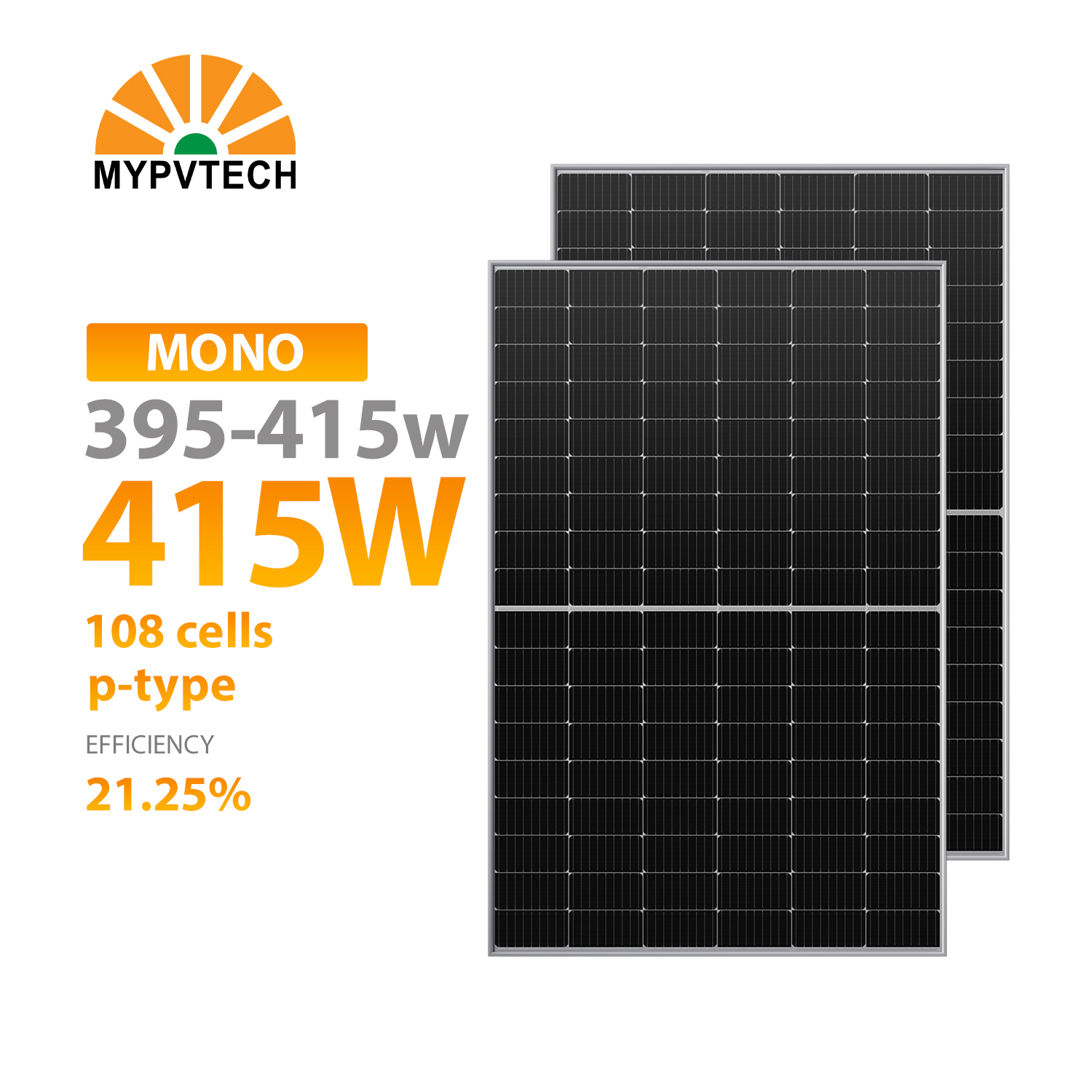 High Efficiency 395-415W PV Monocrystalline Polycrystalline Solar Panel And Home Solar Power System And Solar Module