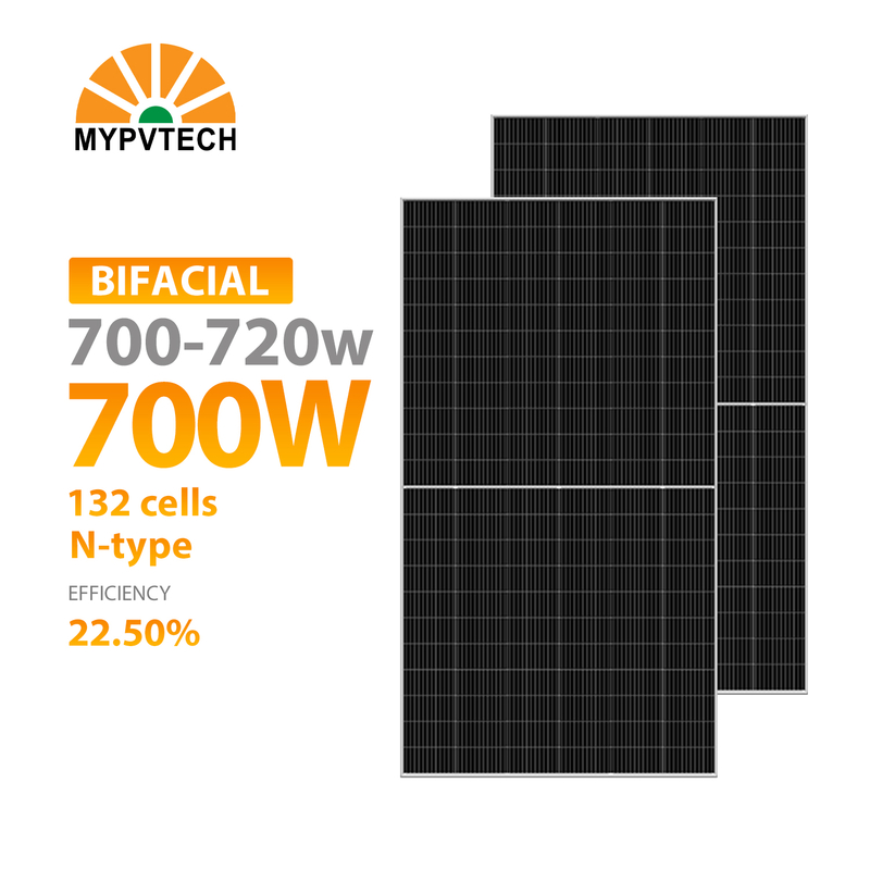 2025 New Solar Panel 600W 610w 620w 630w 650w 700W TUV CE Approved PV Panels Mono P Type Module for Home Mysolar