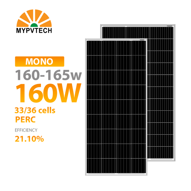 High Efficiency 160-180W PV Monocrystalline Polycrystalline Solar Panel and Home Solar Power System and Solar Module