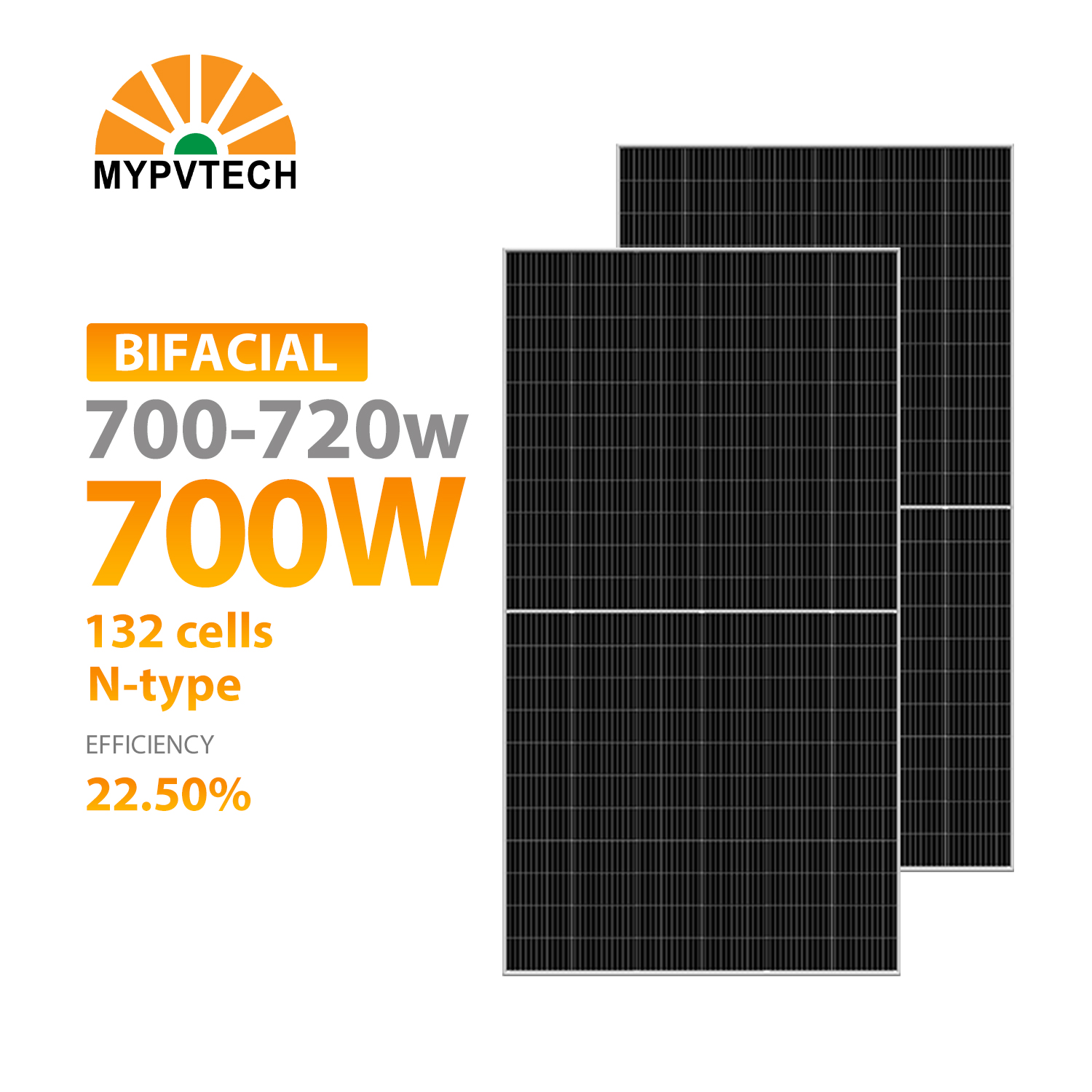 High wattage solar panel sizes and dimensions for commercial projects